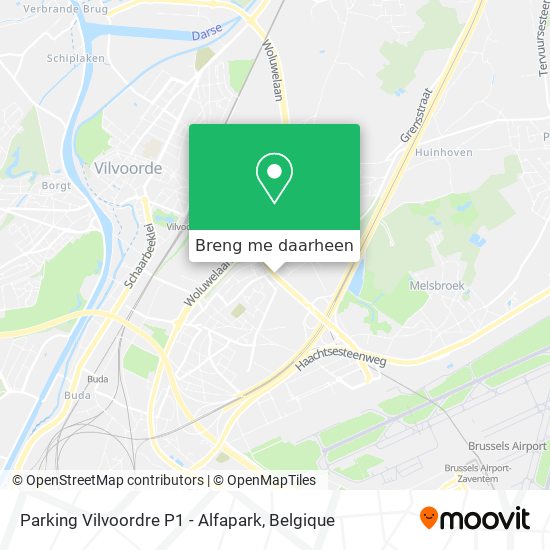 Parking Vilvoordre P1 - Alfapark kaart