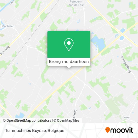 Tuinmachines Buysse kaart