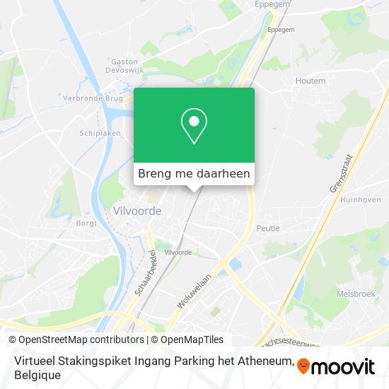 Virtueel Stakingspiket Ingang Parking het Atheneum kaart