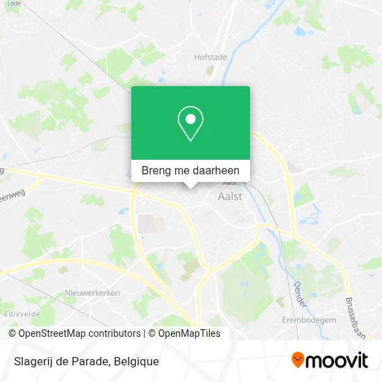 Slagerij de Parade kaart