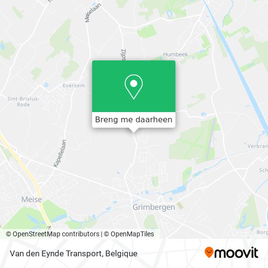 Van den Eynde Transport kaart