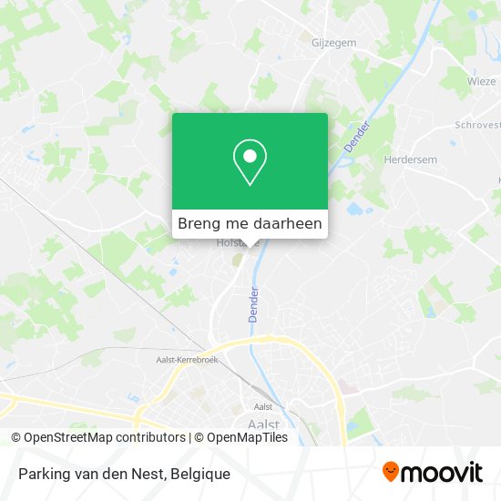 Parking van den Nest kaart