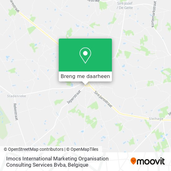 Imocs International Marketing Organisation Consulting Services Bvba kaart