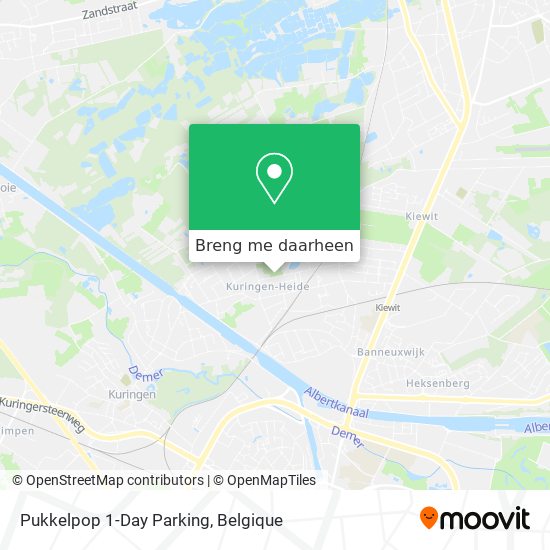 Pukkelpop 1-Day Parking kaart