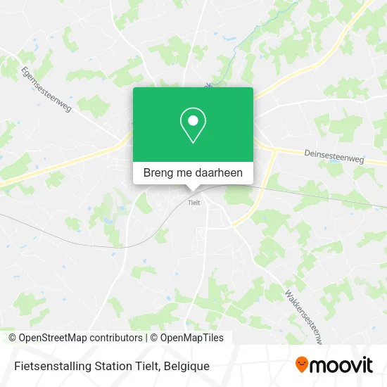 Fietsenstalling Station Tielt kaart
