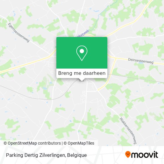 Parking Dertig Zilverlingen kaart
