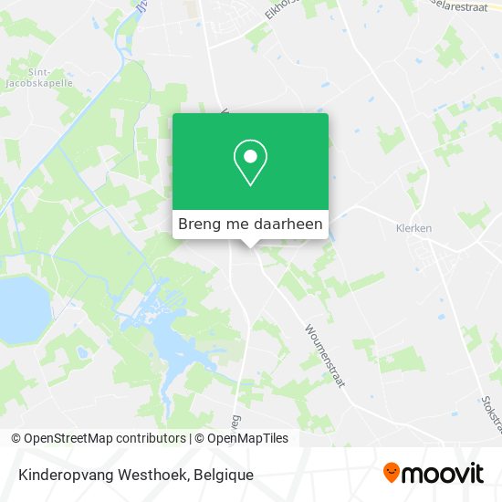 Kinderopvang Westhoek kaart