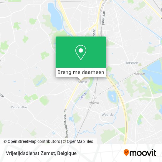 Vrijetijdsdienst Zemst kaart