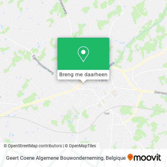 Geert Coene Algemene Bouwonderneming kaart