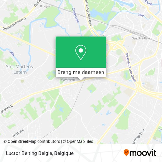 Luctor Belting Belgie kaart