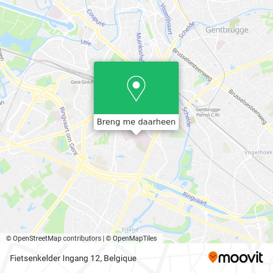 Fietsenkelder Ingang 12 kaart
