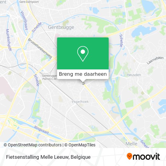 Fietsenstalling Melle Leeuw kaart