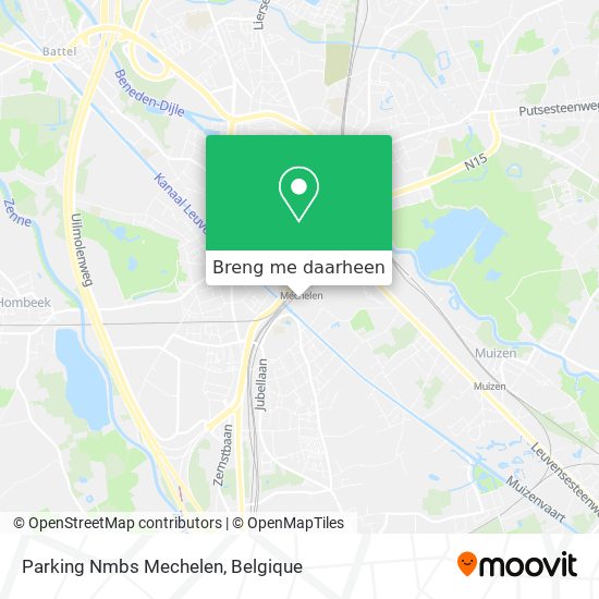 Parking Nmbs Mechelen kaart