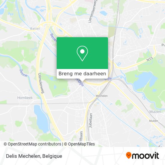 Delis Mechelen kaart