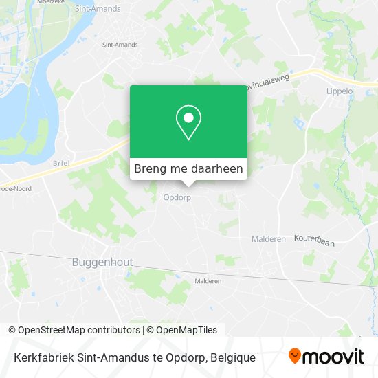 Kerkfabriek Sint-Amandus te Opdorp kaart