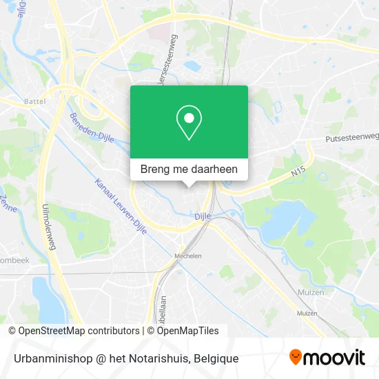 Urbanminishop @ het Notarishuis kaart