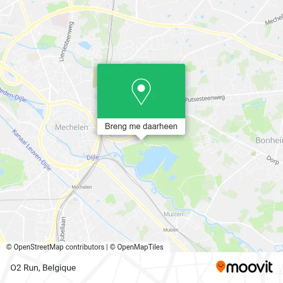 O2 Run kaart