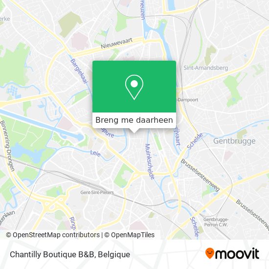 Chantilly Boutique B&B kaart