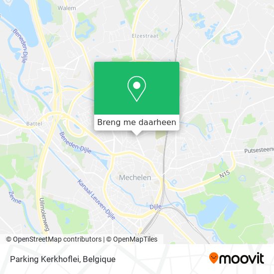 Parking Kerkhoflei kaart