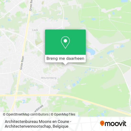 Architectenbureau Moons en Coune - Architectenvennootschap kaart