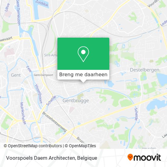 Voorspoels Daem Architecten kaart
