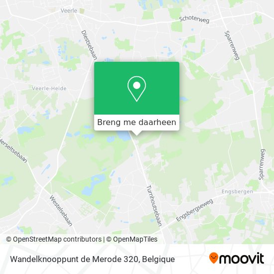Wandelknooppunt de Merode 320 kaart