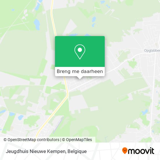 Jeugdhuis Nieuwe Kempen kaart