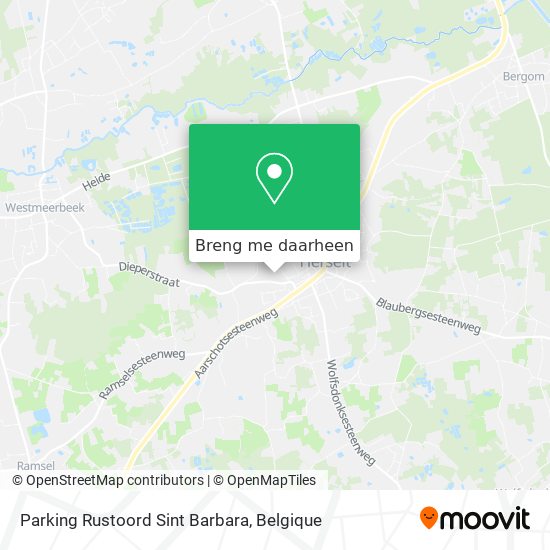 Parking Rustoord Sint Barbara kaart