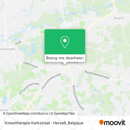 Kinesitherapie Kerkstraat - Herselt kaart
