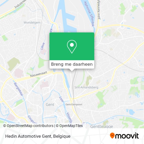 Hedin Automotive Gent kaart