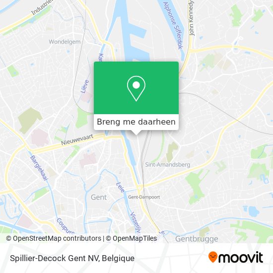 Spillier-Decock Gent NV kaart