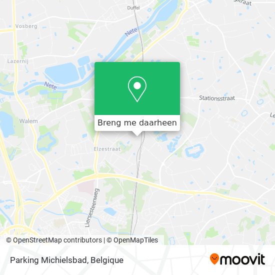 Parking Michielsbad kaart
