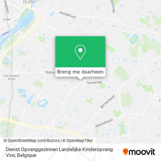 Dienst Opvanggezinnen Landelijke Kinderopvang Vzw kaart