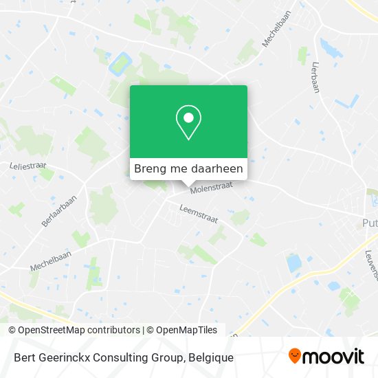 Bert Geerinckx Consulting Group kaart