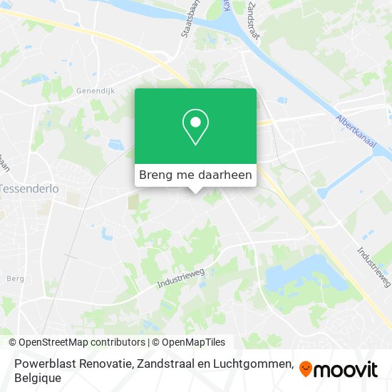 Powerblast Renovatie, Zandstraal en Luchtgommen kaart