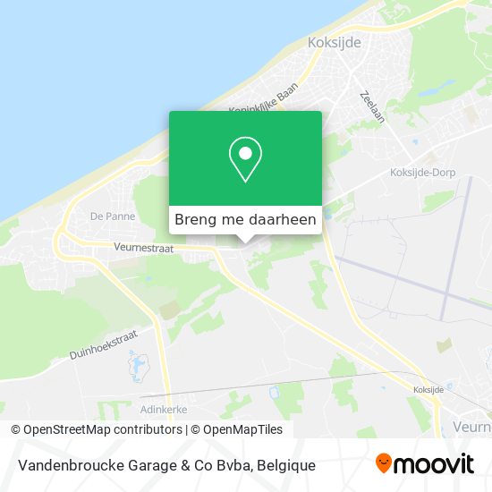 Vandenbroucke Garage & Co Bvba kaart