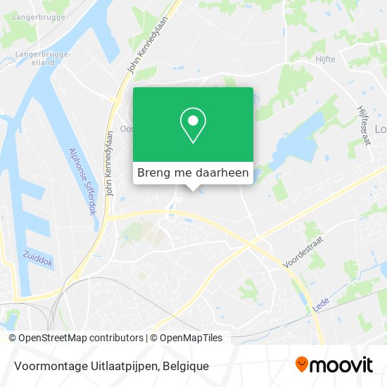 Voormontage Uitlaatpijpen kaart