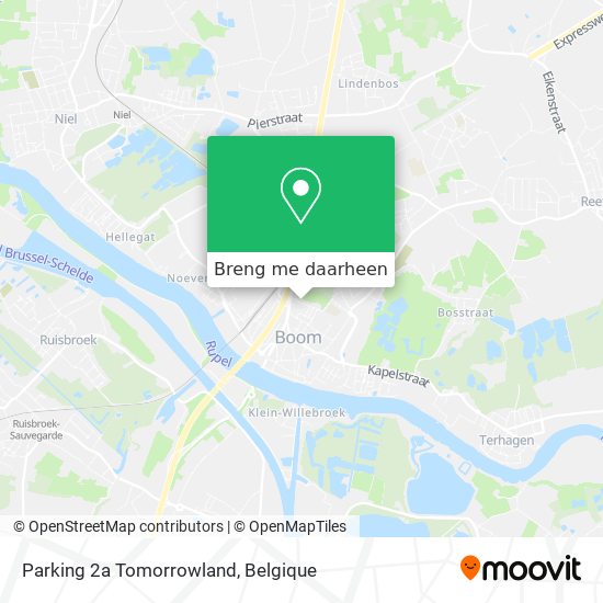 Parking 2a Tomorrowland kaart