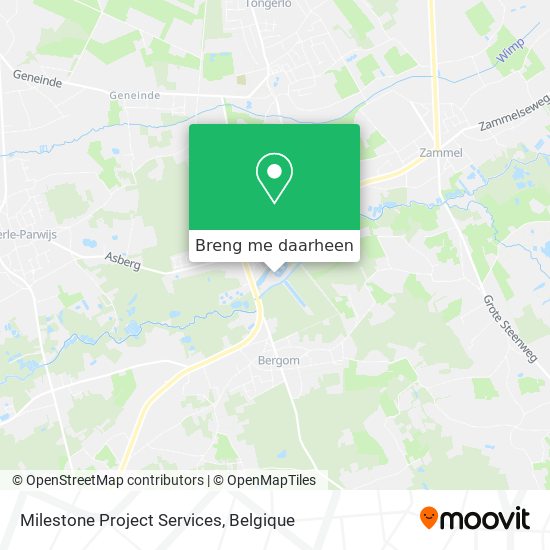 Milestone Project Services kaart