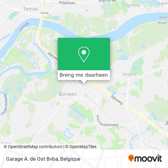 Garage A. de Ost Bvba kaart