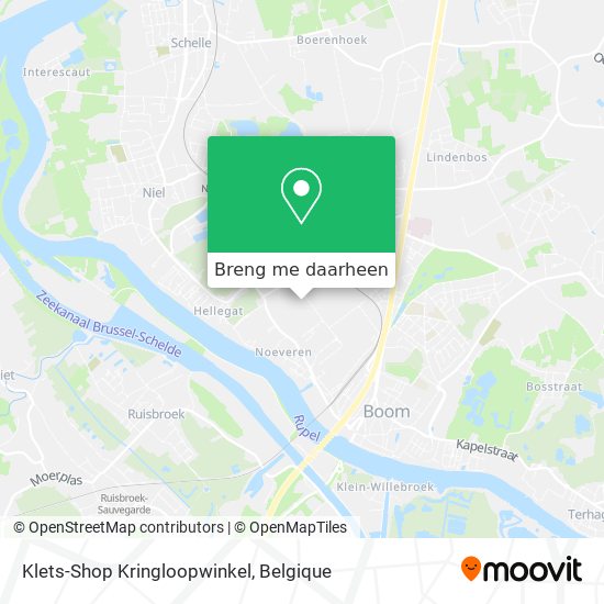 Klets-Shop Kringloopwinkel kaart