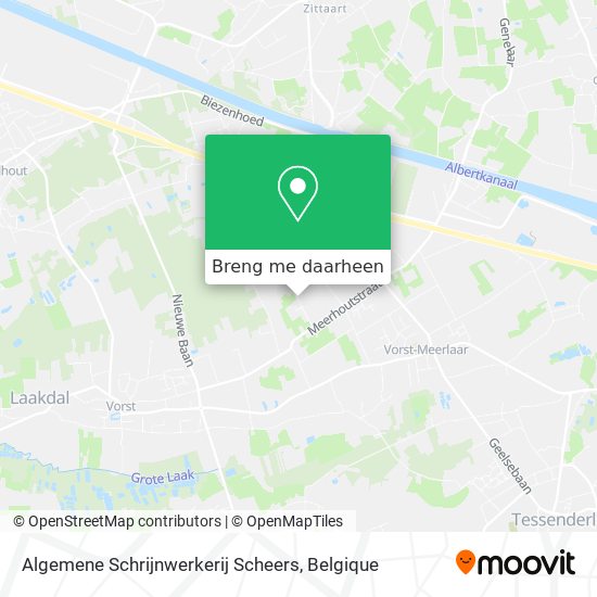 Algemene Schrijnwerkerij Scheers kaart