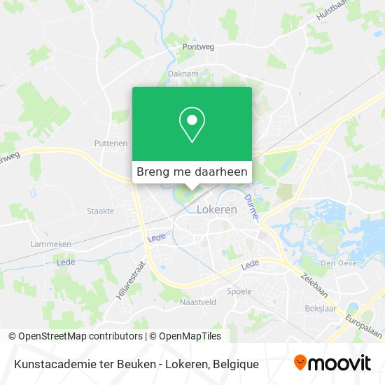 Kunstacademie ter Beuken - Lokeren kaart