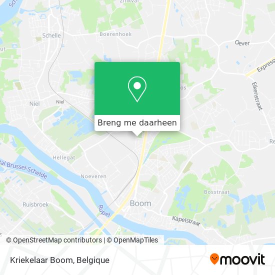 Kriekelaar Boom kaart