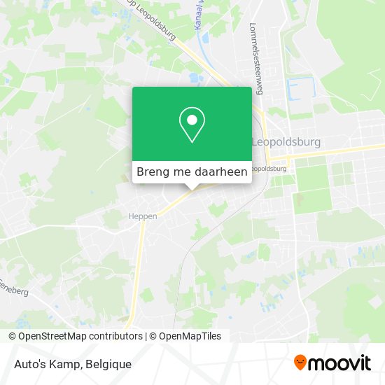 Auto's Kamp kaart