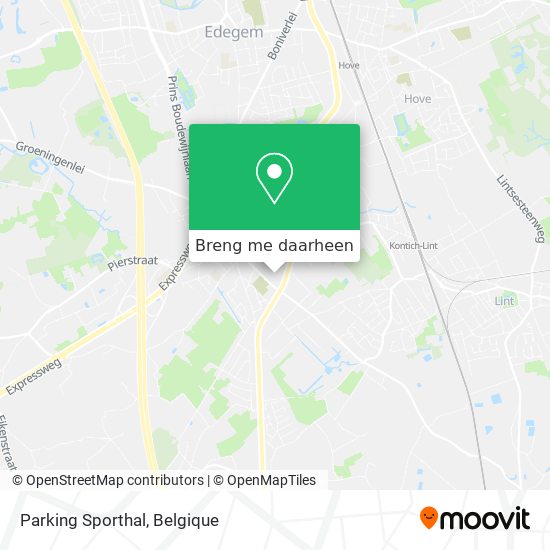 Parking Sporthal kaart