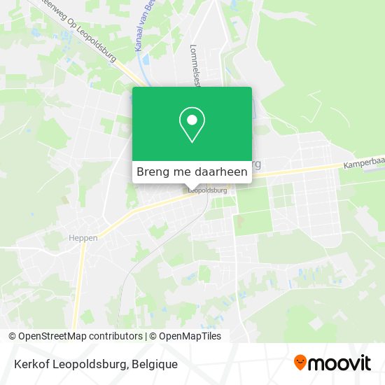 Kerkof Leopoldsburg kaart