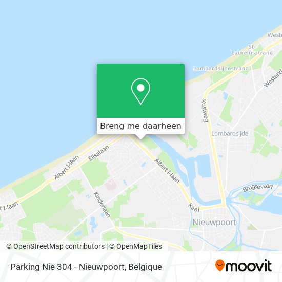 Parking Nie 304 - Nieuwpoort kaart