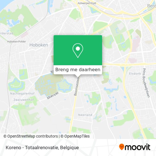 Koreno - Totaalrenovatie kaart