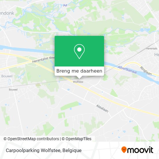 Carpoolparking Wolfstee kaart